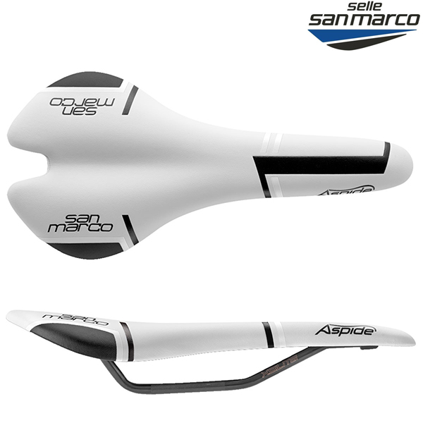 Selle SAN MARCO(セラサンマルコ)ASPIDE 2 RACING(アスピデ2 レーシング)サドル(ナロー / ホワイト)