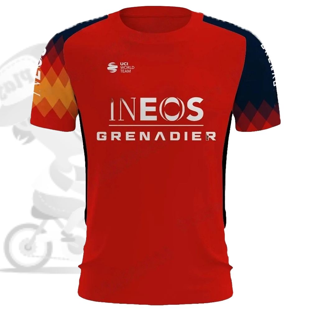 INEOS GRENADIER(イネオス グレナディア)AFTER RACE SHIRT(アフターレースシャツ)(2024/レッド)