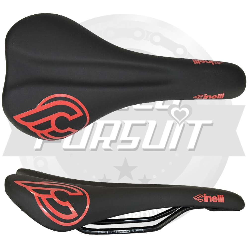 Cinelli(チネリ)C Wing(シーウイング)サドル(ブラック/レッド)