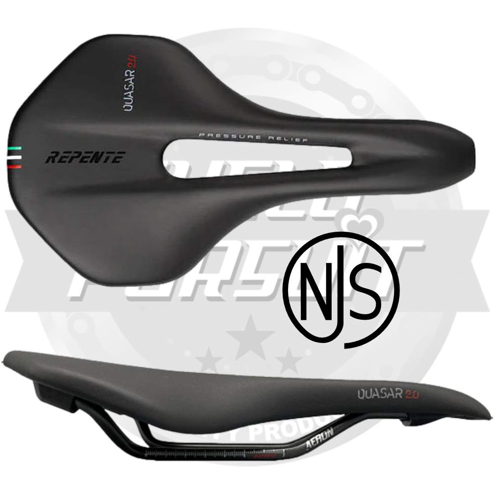 REPENTE(レペンテ)Quasar(クアザール)2.0 Crmyサドル(NJS/ブラック/142mm/クロモリレール/NJS認定)