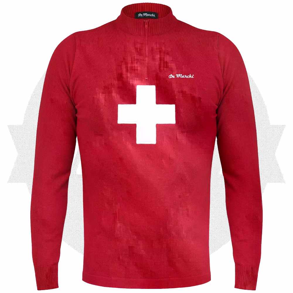 De marchi(デマルキ)1973 Swiss Merino(スイスメリノ)Long Sleeve Jersey(ロングスリーブジャージ)