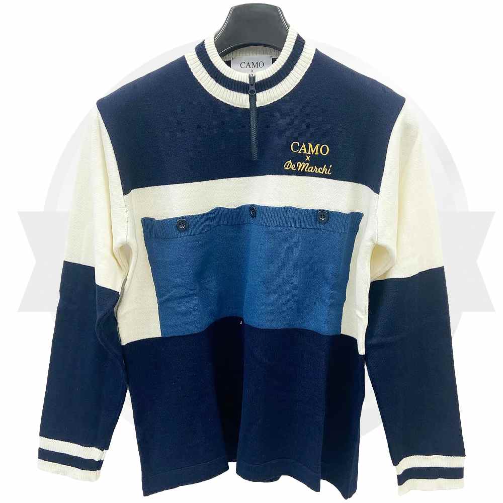 De Marchi(デマルキ)CAMO WOOL Jersey(カモウールジャージ)(ネイビー