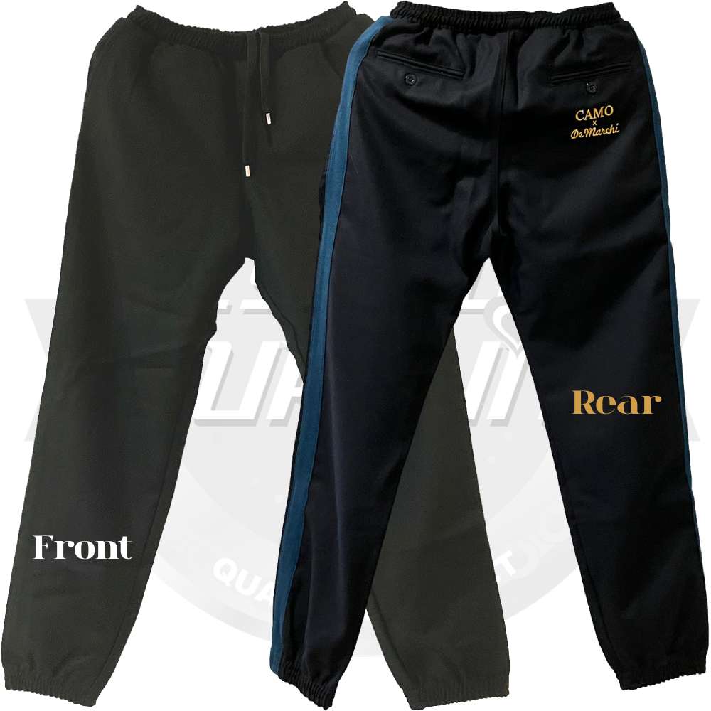 De Marchi(デマルキ)CAMO WOOL Trousers Pants(カモウールトラウザーパンツ)(ネイビー/ティール)