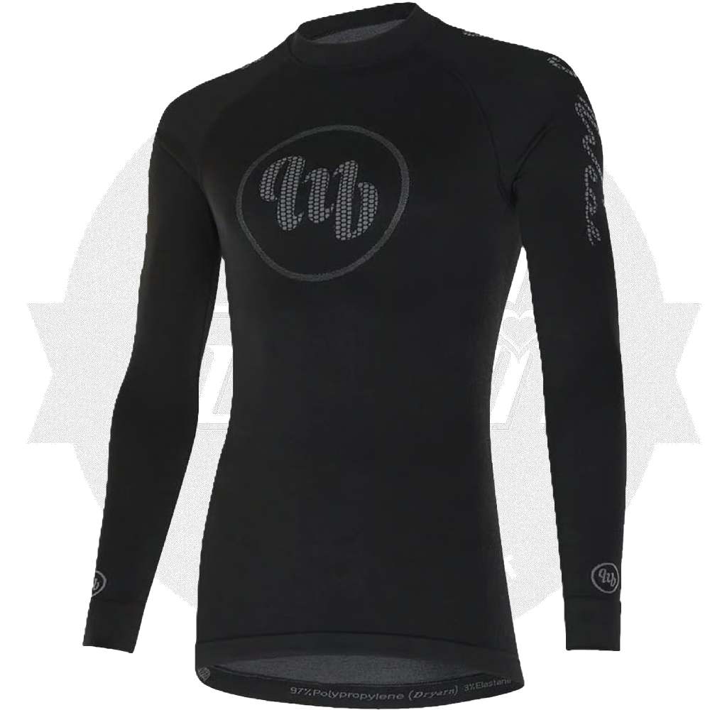 MB WEAR(エムビーウエア)Freedom Long Sleeve Base Layer(フリーダムロングスリーブベースレイヤー)(ブラック)