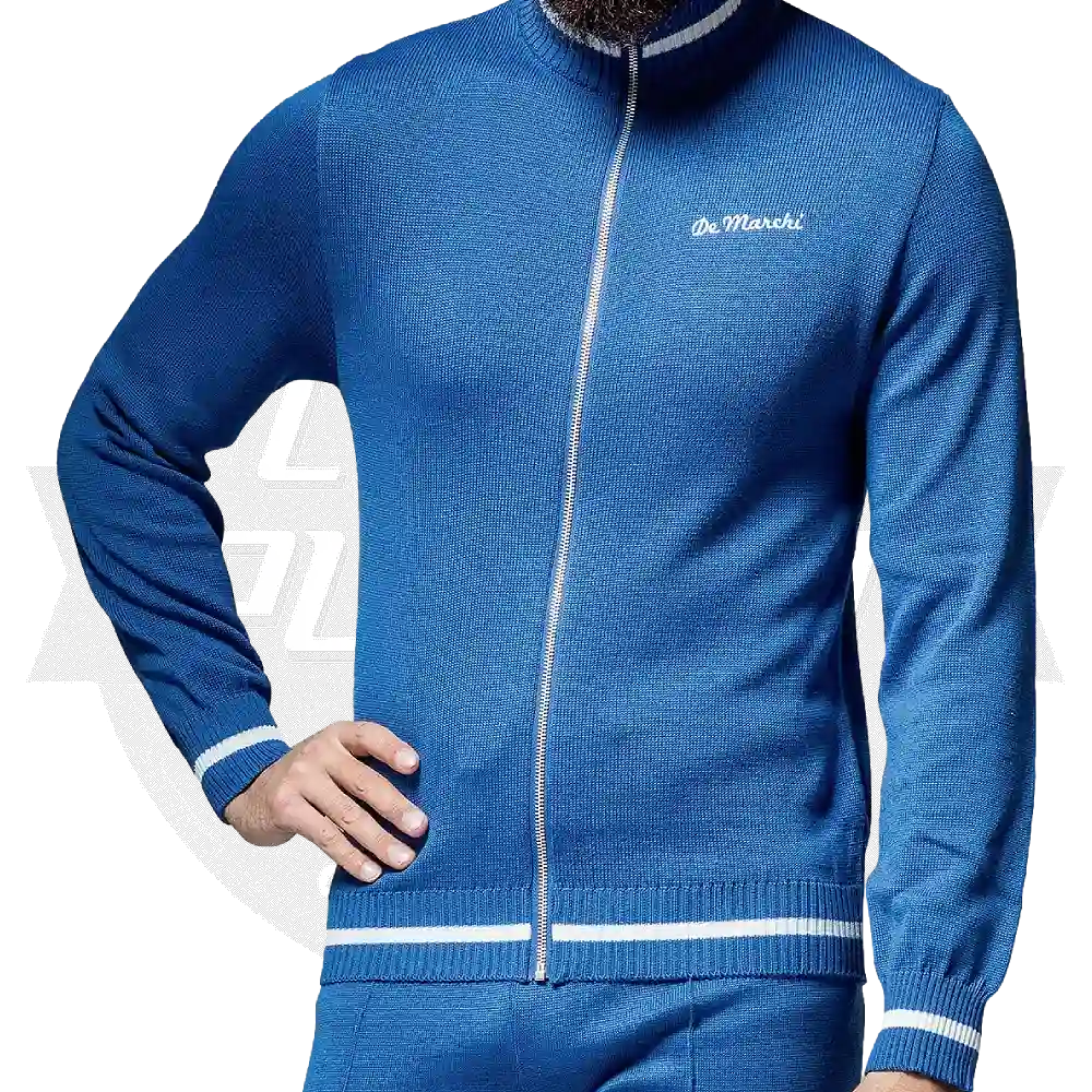 De Marchi(デマルキ)Merino Track Suit Jacket(メリノトラックスーツジャケット)(Royal(ロイヤル))